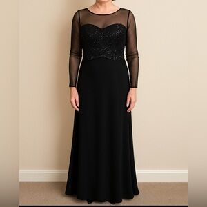 Elegant Black Evening Gown